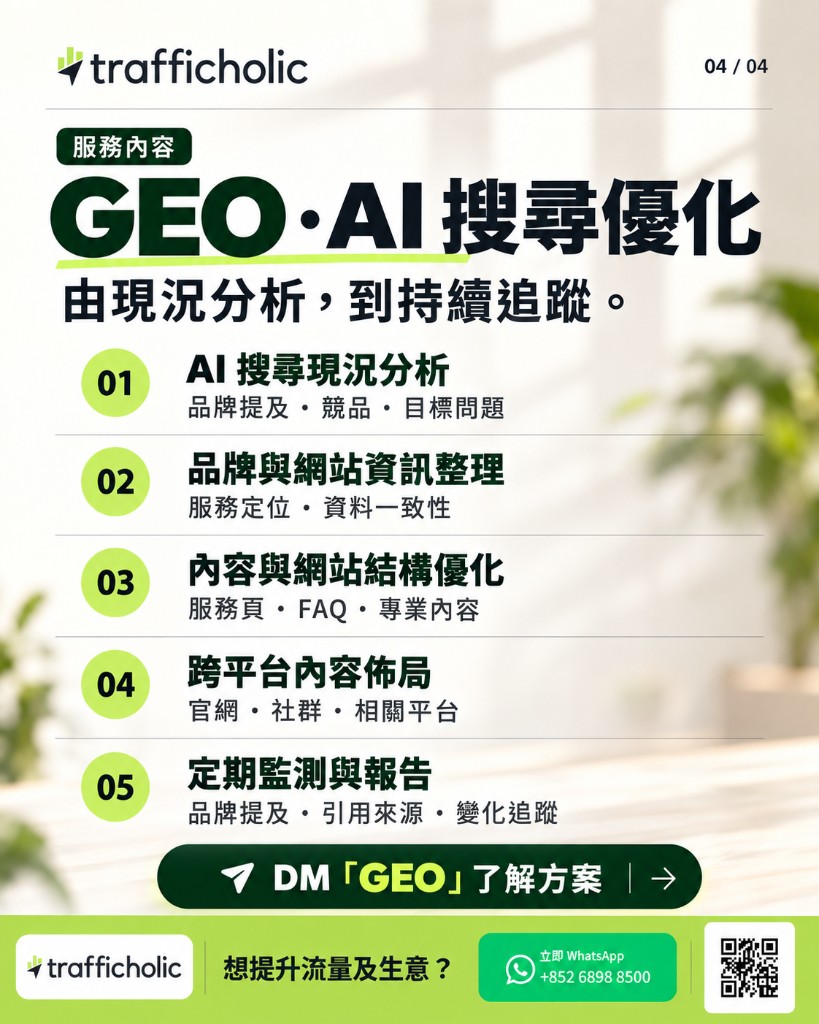 想人工智能提到你的品牌，先做好四件事：身份、問題、可信內容與網站基礎