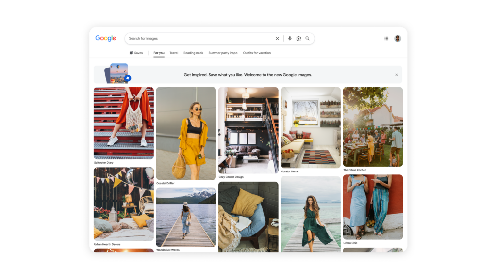 Google Images 新功能：主頁即時推薦圖片，提升搜尋體驗｜trafficholic AI趨勢